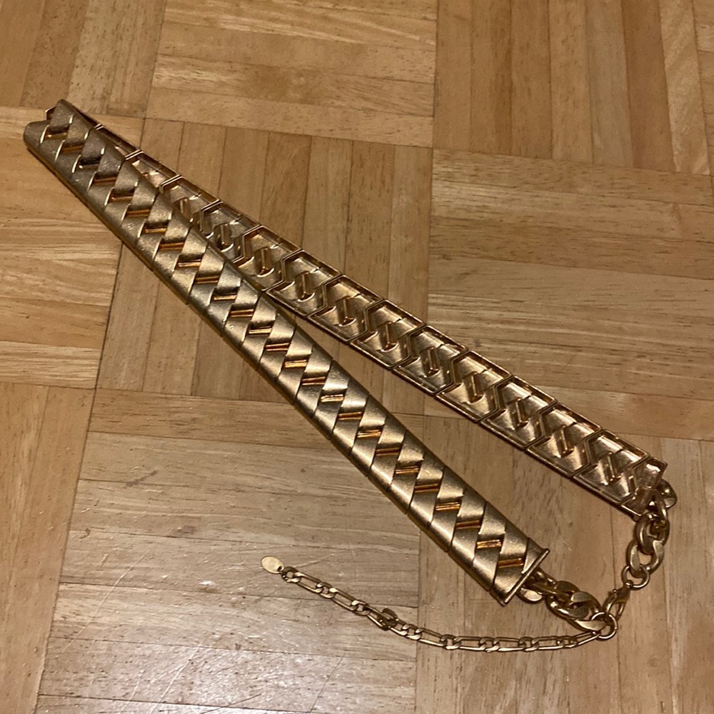 ZARA gold heavy metal belt